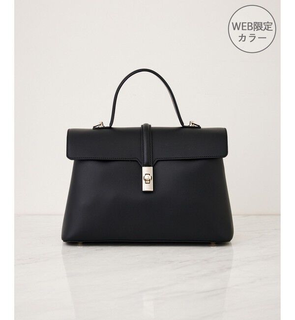 VIS「ひねり金具ワンハンドルバッグ/2WAY,軽量」|ハンドバッグ|ブラック(01)