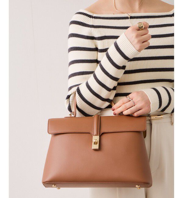 VIS「ひねり金具ワンハンドルバッグ/2WAY,軽量」|ハンドバッグ|