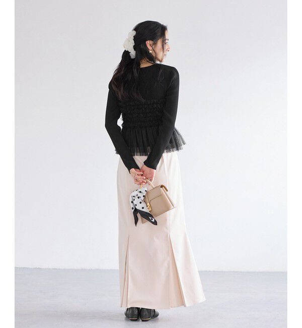 VIS「チュールドッキングニット/イージーケア」|ニット・セーター|