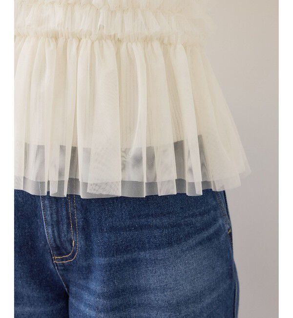 VIS「チュールドッキングニット/イージーケア」|ニット・セーター|