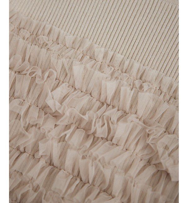 VIS「チュールドッキングニット/イージーケア」|ニット・セーター|