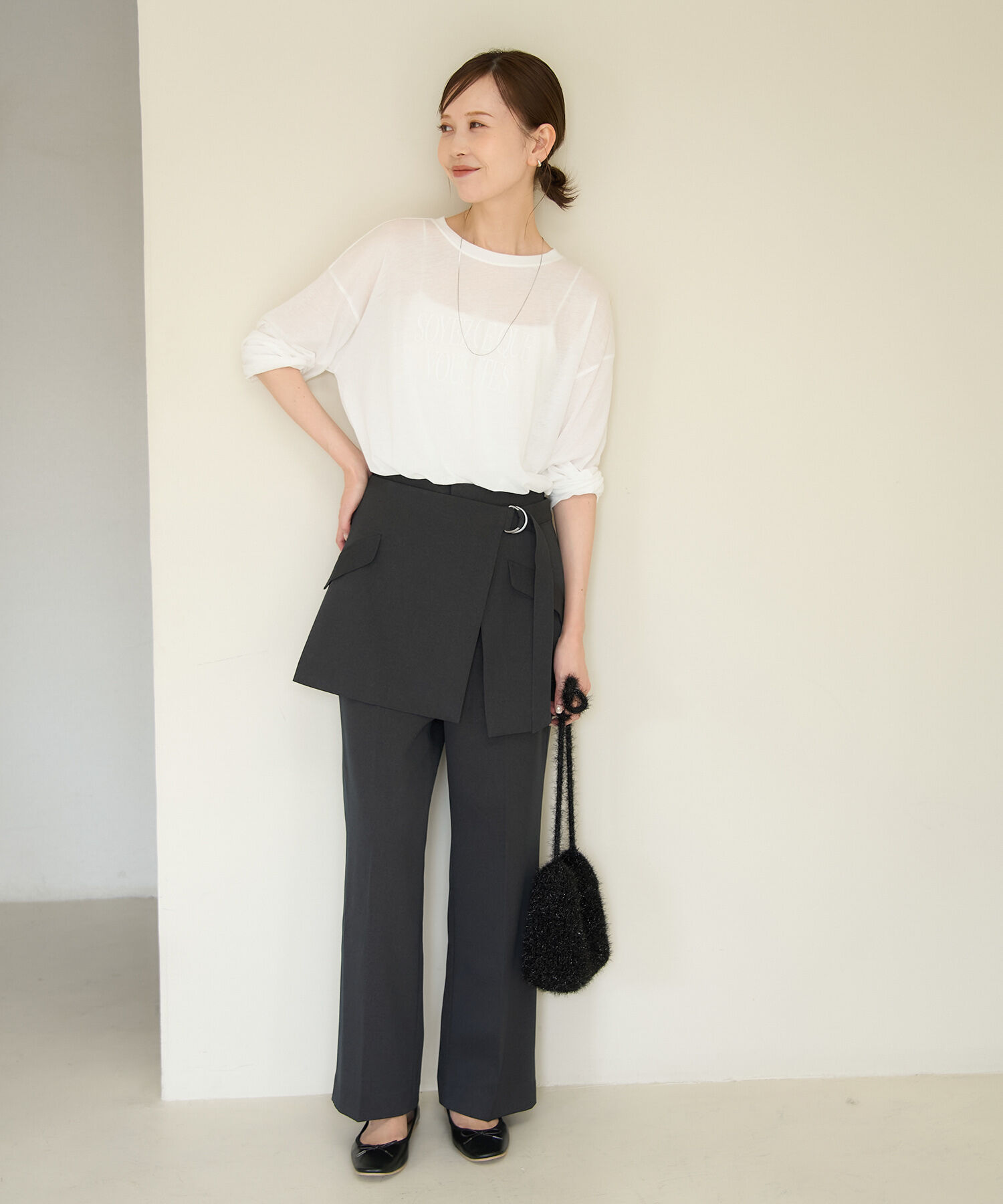 Rope&rsquo;Picnic「ロゴシアーロングTシャツ」|Tシャツ・カットソー|