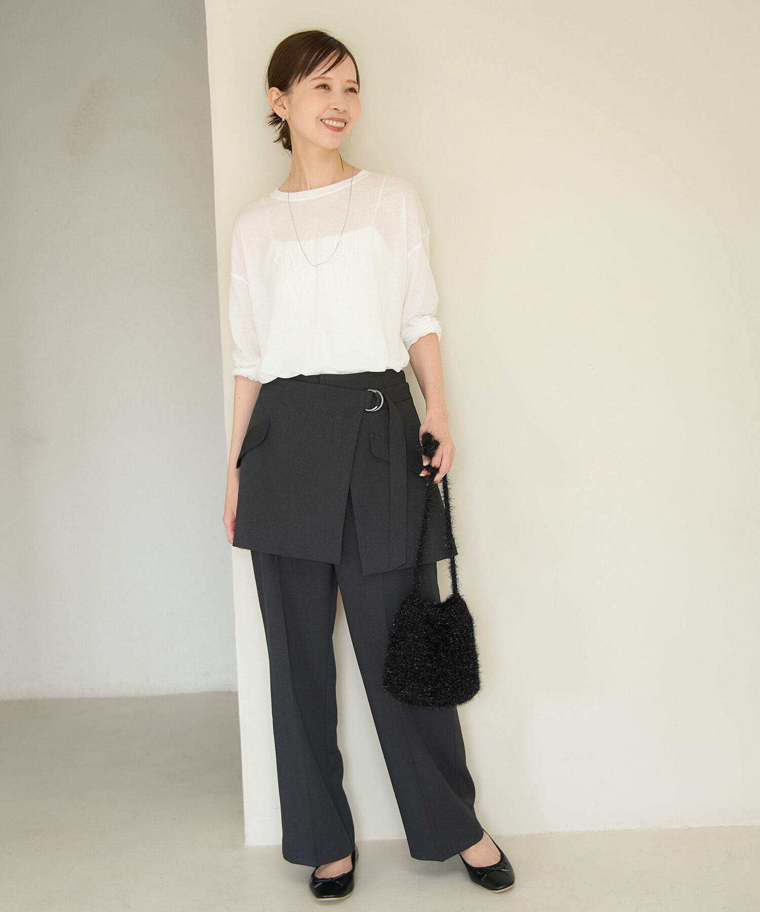 Rope&rsquo;Picnic「ロゴシアーロングTシャツ」|Tシャツ・カットソー|