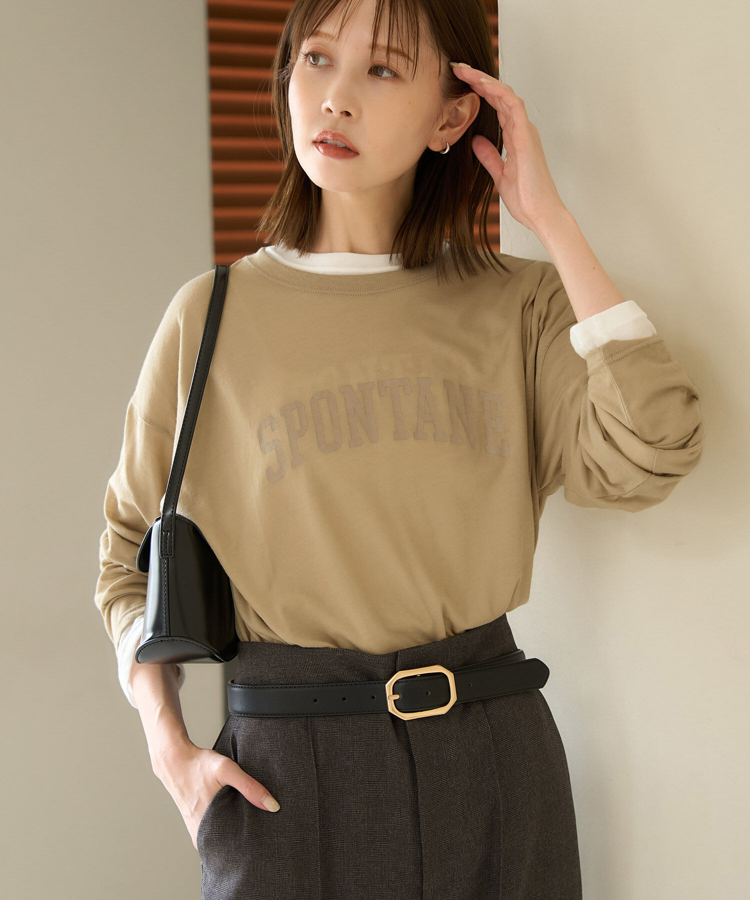 Rope&rsquo;Picnic「ロゴシアーロングTシャツ」|Tシャツ・カットソー|