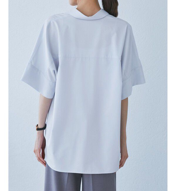 Rope&rsquo;Picnic「【UVカット・接触冷感・イージーケア】スキッパーシャツブラウス」|シャツ・ブラウス|