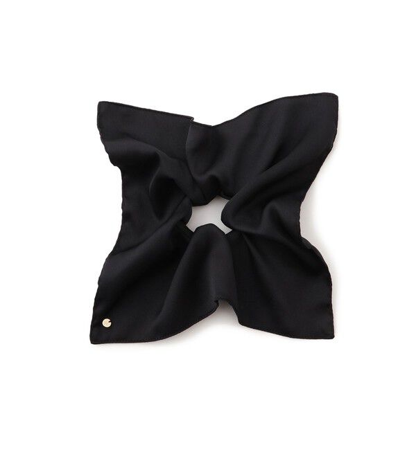 ROPE PICNIC PASSAGE「チャーム付きサテンボリュームスクエアシュシュ」|ヘアゴム・シュシュ|