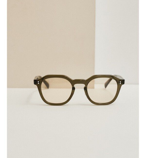 ADAM ET ROPE'「クラウンパントセルフレームUVカットグラス」|サングラス|カーキー(36)