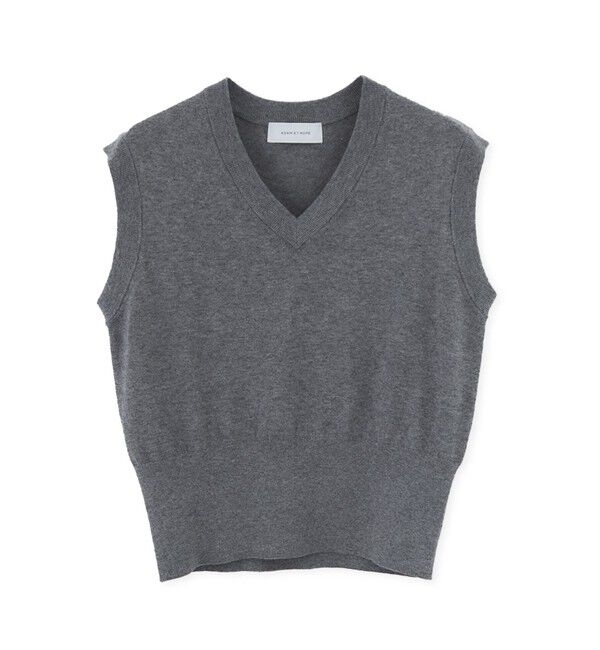 ADAM ET ROPE'「ラップストールコンビノースリーブプルオーバー」|ニット・セーター|