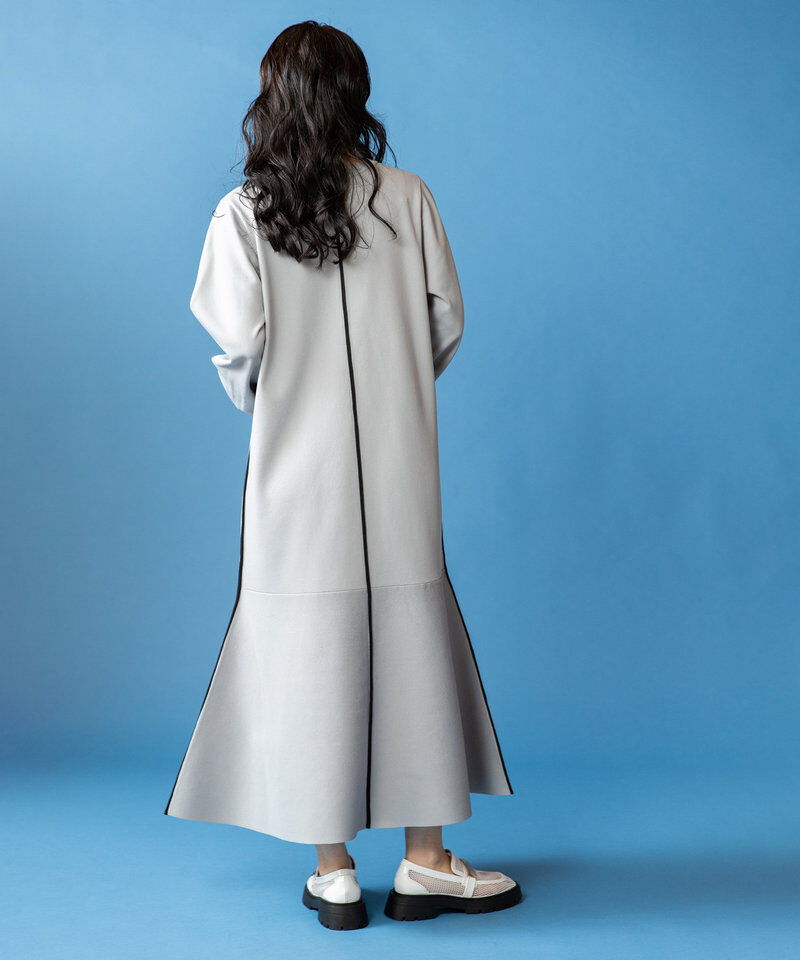  「フレアーヘムラインニットワンピース」|ワンピース|