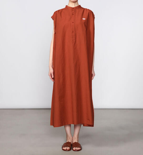 DANTON「DANTON | コットンリネン スリーブレスシャツワンピース WOMEN」|ワンピース|