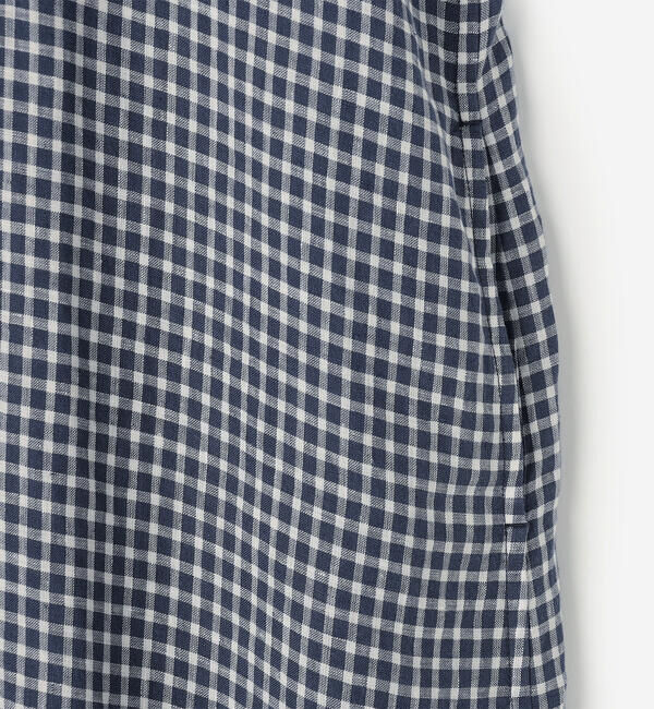 ORCIVAL「ORCIVAL | リネンチェック フレンチスリーブ シャツワンピース WOMEN」|ワンピース|