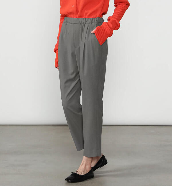  「MORRIS & SONS | ポリエステルツイルストレッチ イージーパンツ WOMEN」|チノ|