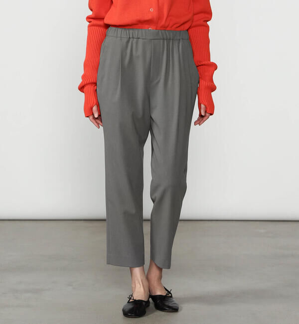  「MORRIS & SONS | ポリエステルツイルストレッチ イージーパンツ WOMEN」|チノ|