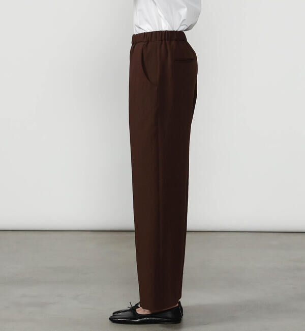 Morris & Sons「MORRIS & SONS | ポリエステルダブルクロス ワイドイージーパンツ WOMEN」|チノ|