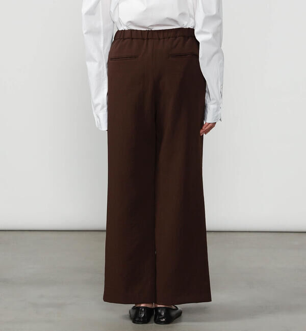 Morris & Sons「MORRIS & SONS | ポリエステルダブルクロス ワイドイージーパンツ WOMEN」|チノ|