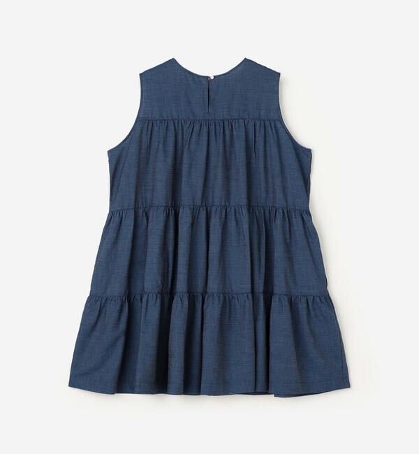 GYMPHLEX「Gymphlex | インディゴデニム ティアードチュニック WOMEN」|ワンピース|