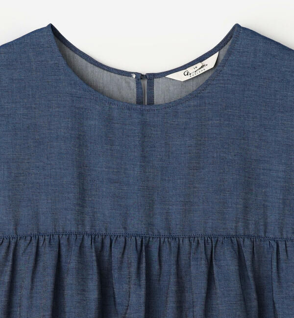 GYMPHLEX「Gymphlex | インディゴデニム ティアードチュニック WOMEN」|ワンピース|