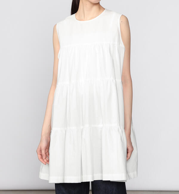 GYMPHLEX「Gymphlex | コットンブロード ティアードチュニック WOMEN」|ワンピース|