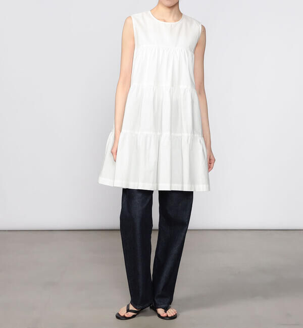 GYMPHLEX「Gymphlex | コットンブロード ティアードチュニック WOMEN」|ワンピース|