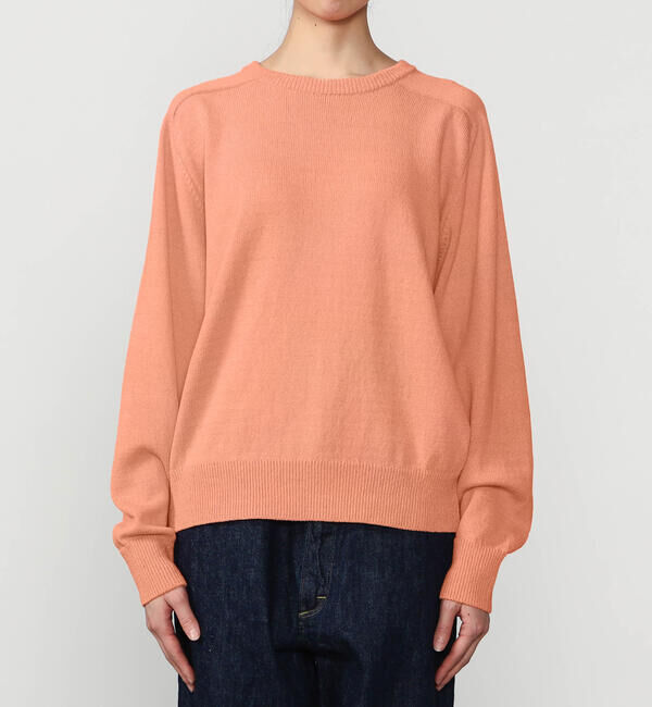 Morris & Sons「MORRIS & SONS | コットン サドルショルダーニット WOMEN」|ニット・セーター|