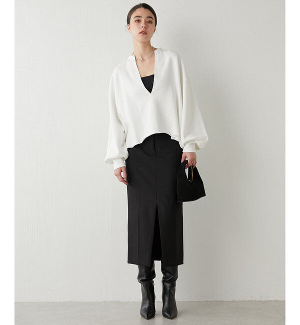  「スウェットVネックプルオーバー２」|Tシャツ・カットソー|