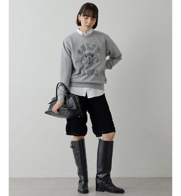  「ハンドクロシェハーフパンツ」|チノ|