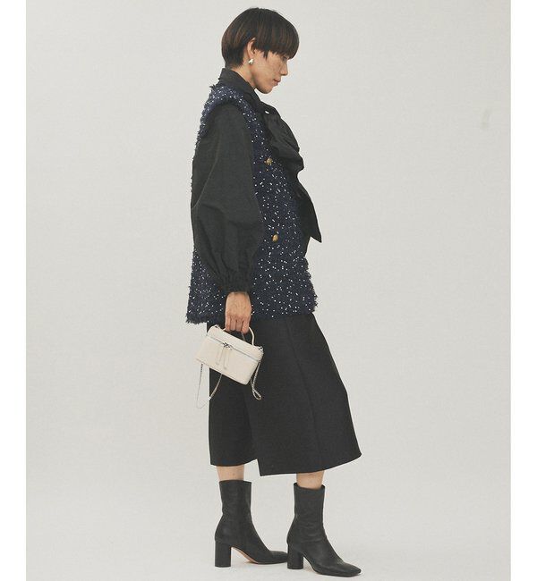  「LINTONフリンジジレ」|ベスト・ジレ|