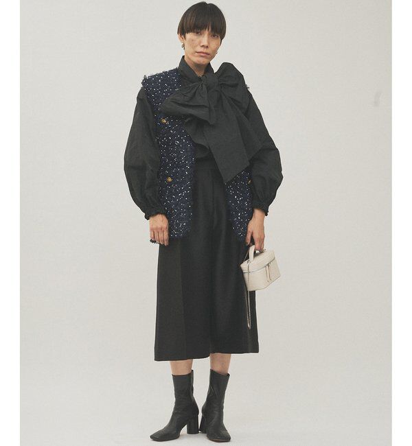  「LINTONフリンジジレ」|ベスト・ジレ|