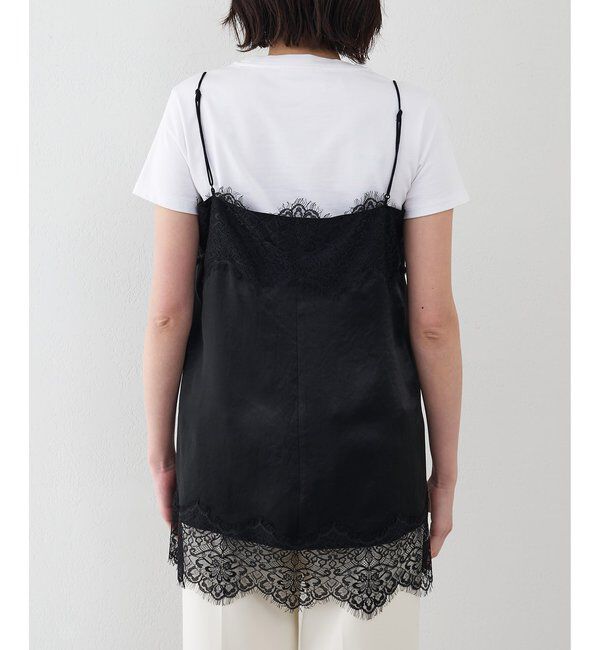  「サテンレースキャミソール」|シャツ・ブラウス|