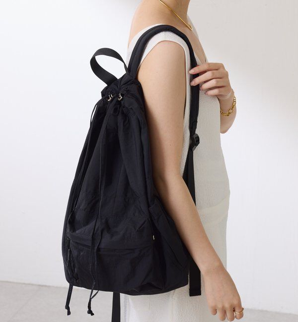  「【巾着型リュック/軽量】ドロストナイロンリュック」|トートバッグ|