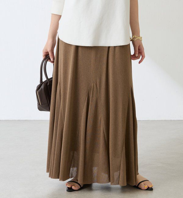  「フロッキーチュールフレアースカート」|スカート|