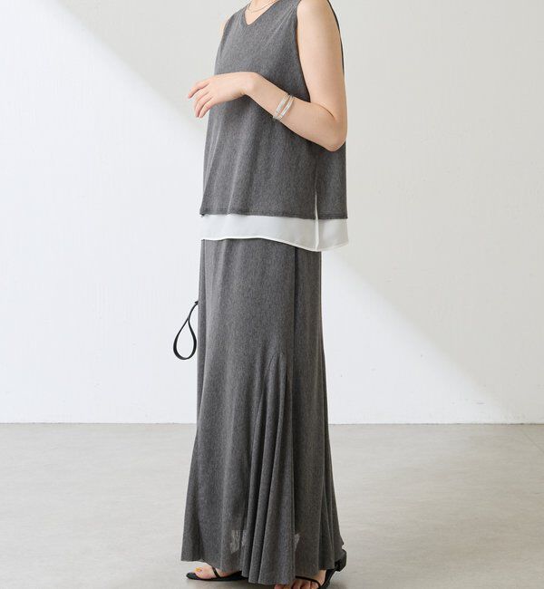  「フロッキーチュールフレアースカート」|スカート|