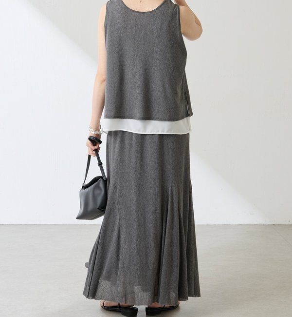  「フロッキーチュールフレアースカート」|スカート|