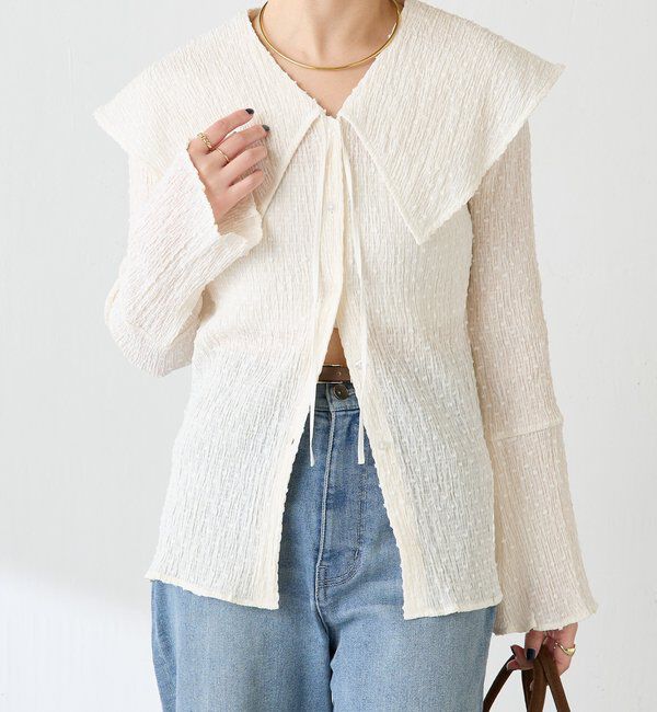  「ビッグカラーカーディガン」|Tシャツ・カットソー|