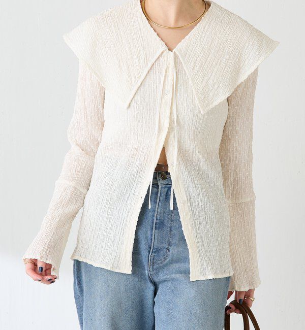  「ビッグカラーカーディガン」|Tシャツ・カットソー|