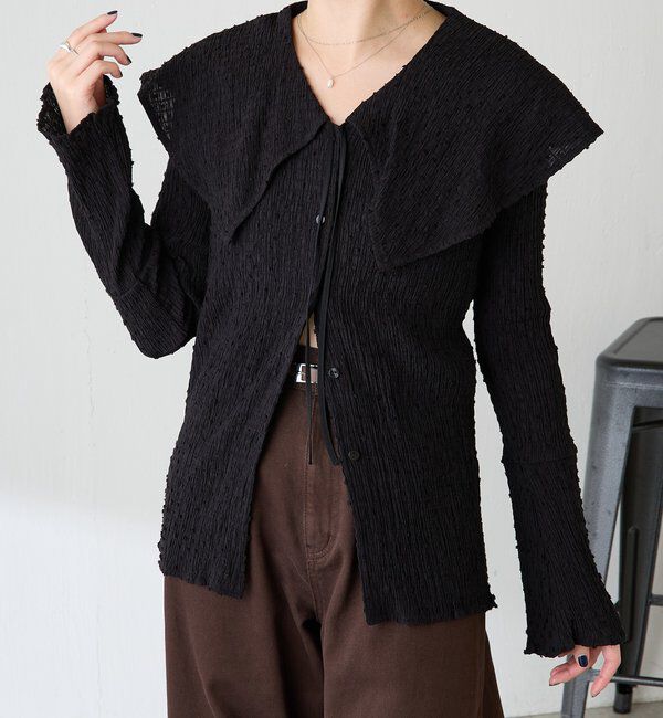  「ビッグカラーカーディガン」|Tシャツ・カットソー|