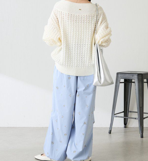  「小花柄パラシュートパンツ」|チノ|