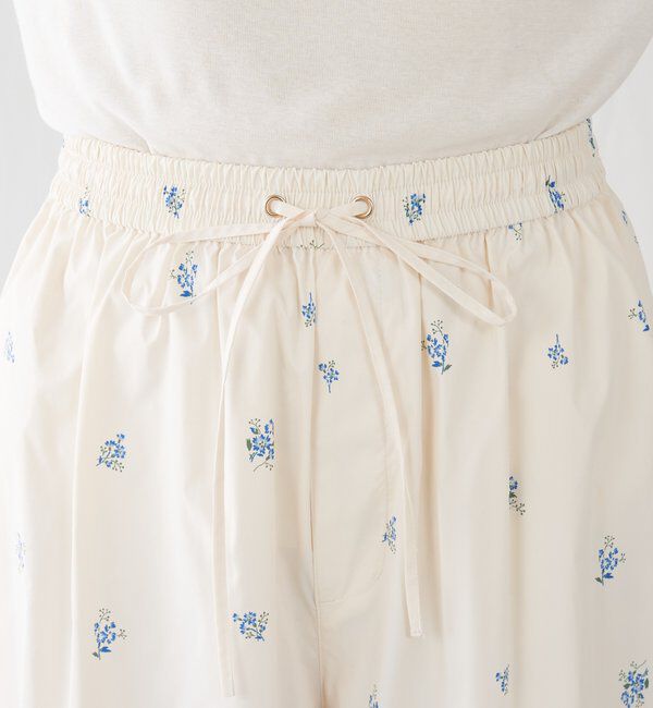  「小花柄パラシュートパンツ」|チノ|