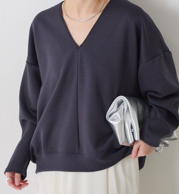  「ポンチＶカットプルオーバー」|Tシャツ・カットソー|