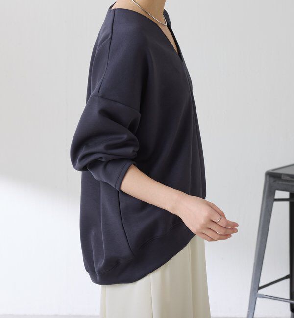  「ポンチＶカットプルオーバー」|Tシャツ・カットソー|