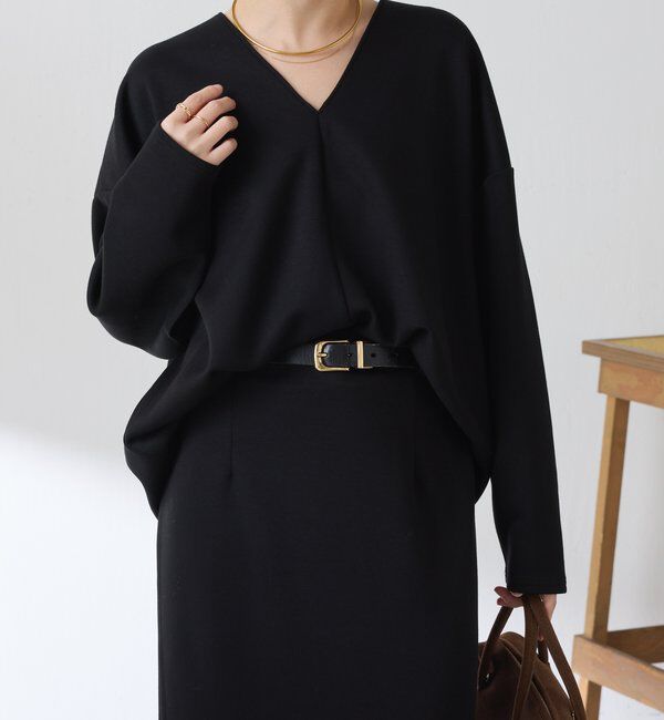  「ポンチＶカットプルオーバー」|Tシャツ・カットソー|