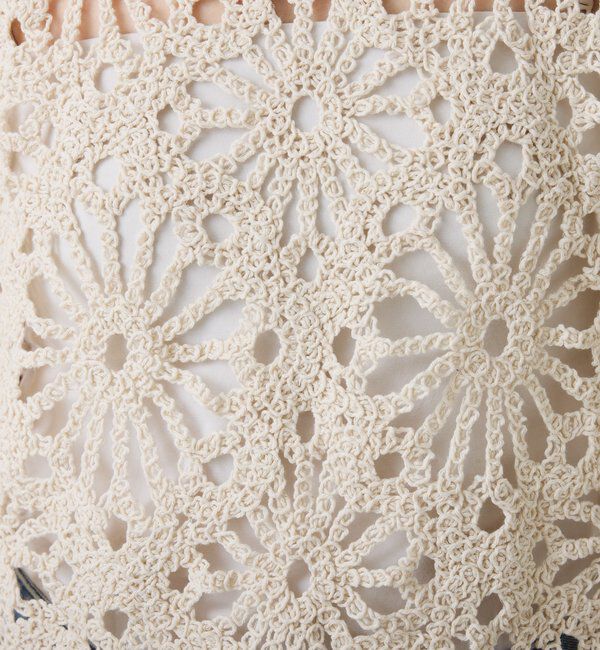  「フラワー柄クロシェニット」|ニット・セーター|