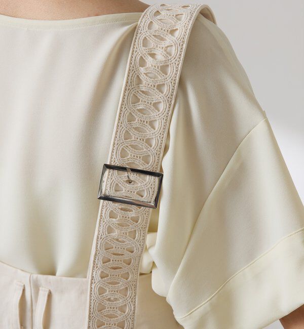  「サスペンダーワイドタックパンツ」|チノ|