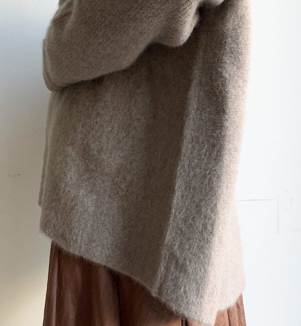  「ファーウールポンチョプルオーバー」|ニット・セーター|