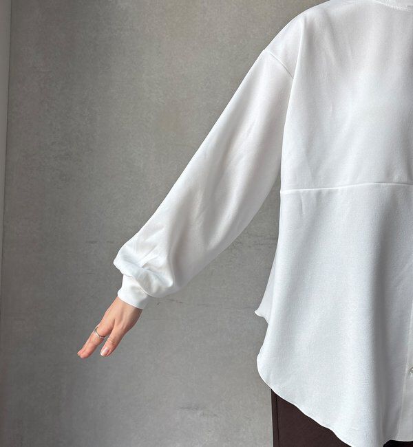  「【WEB限定】裏毛裏起毛ショートトップスアンサンブル」|Tシャツ・カットソー|