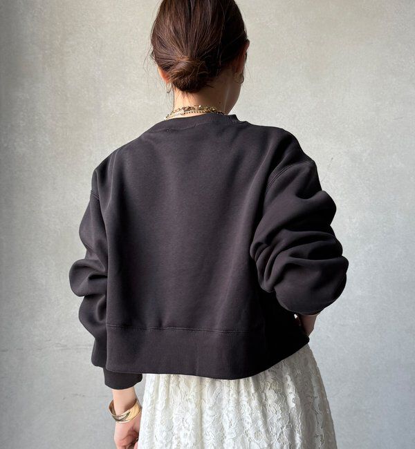  「【WEB限定】裏毛裏起毛ショートトップスアンサンブル」|Tシャツ・カットソー|