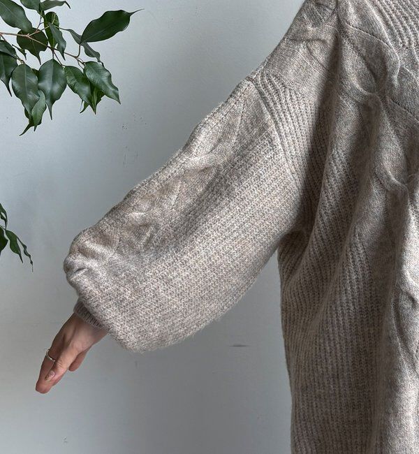  「ボリュームケーブルプルオーバー」|ニット・セーター|