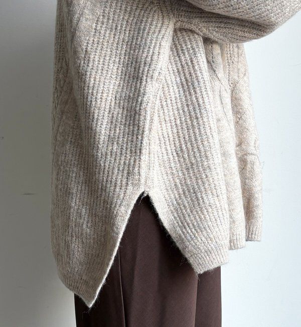  「ボリュームケーブルプルオーバー」|ニット・セーター|