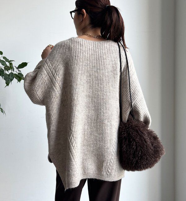  「ボリュームケーブルプルオーバー」|ニット・セーター|