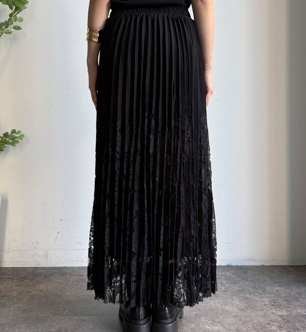  「【WEB限定】レース切替スカート」|スカート|